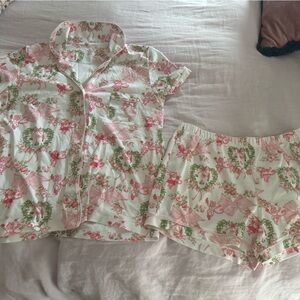 Merry Monkey Beaux Polo Pajamas by Roller Rabbit x Love Shack Fancy